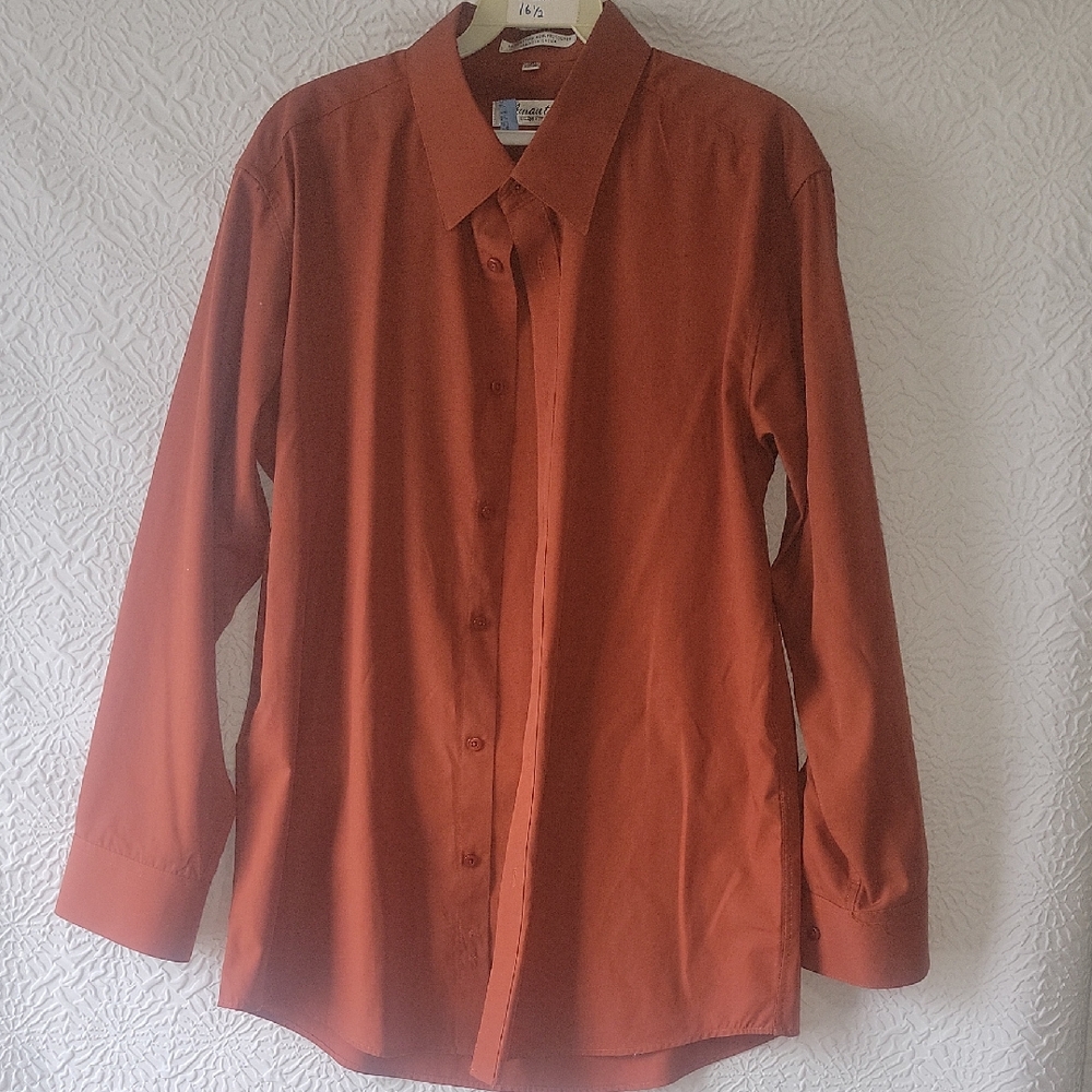 Men's Classic Rust Dress Shirt